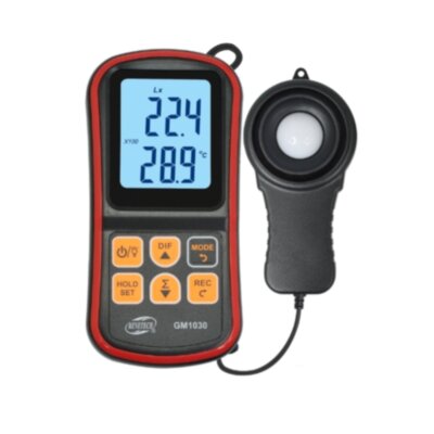 Измеритель уровня освещенности (Люксметр)+термометр, USB, Bluetooth  BENETECH GM1030 для СТО и автосервиса, цена, купить, Киев