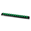 Держатель планка магнитная для головок 3/8"*280*12PCS  TOPTUL PBKB3B2612