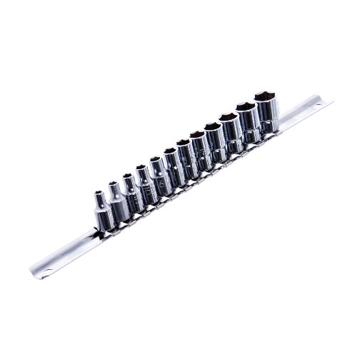 Набор головок 1/4" 12ед.  4~13мм   (на планке)  TOPTUL GAAQ0801U