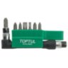 Набор бит 1/4" + Гобр.перех. 8ед.  TOPTUL GAAL0802