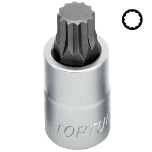 Головка с насадкой SPLINE M6    L55mm 1/2"  TOPTUL BCHA1606