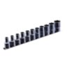 Набор головок 12-гр. 1/2" 11ед.   8~15,17,19,22мм   (на планке)  TOPTUL GAAQ1601U-12
