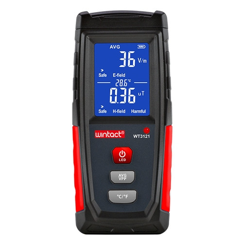 Тестер электромагнитного излучения (1-1999В/м, 0,01-99,9μt)  WINTACT WT3121