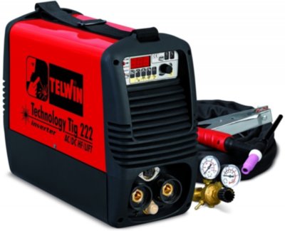 Зварювальний апарат з інвертором для аргонного зварювання Telwin Technology Tig 222 AC/DC-HF/LIFT для СТО та автосервісу, ціна, купити, Київ