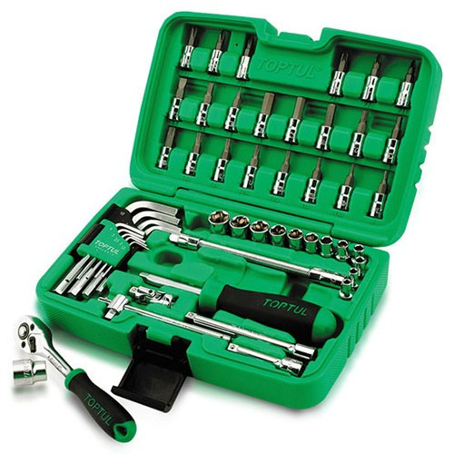 Набор инструмента комбинированный 1/4"  51ед.  TOPTUL GCAI5101 GCAI5102
