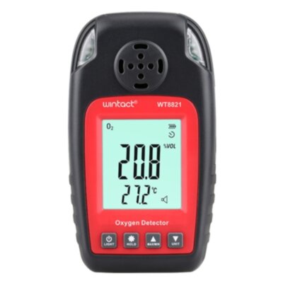 Монитор кислорода O2+термометр (0-25% VOL, 0-50°C)  WINTACT WT8821 для СТО и автосервиса, цена, купить, Киев