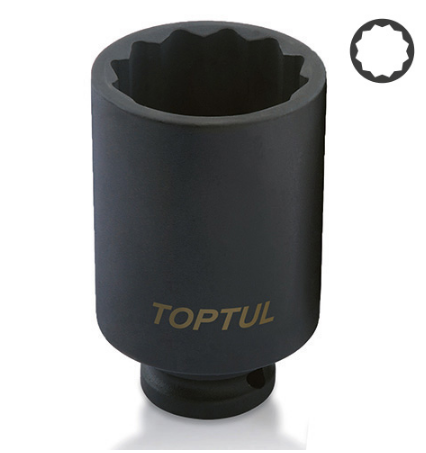 Головка торцевая ударная длинная 1/2" 30мм 12-гр. KABJ1630 TOPTUL