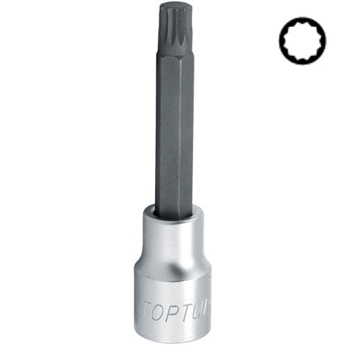 Головка с насадкой SPLINE M14  L100mm 1/2"  TOPTUL BCJD1614