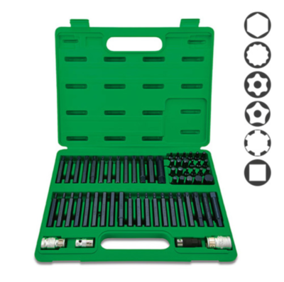Професійний набір біт TORX, HEX, SPLINE, RIBE, SQ 60ед. TOPTUL GCAI6003 для СТО та автосервісу, ціна, купити, Київ