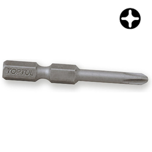 Насадка 1/4" 50мм  PH2 магнитная (под шуруповерт)  TOPTUL FSLA0802