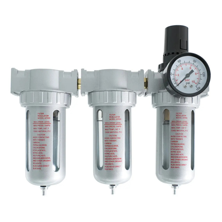 Блок подготовки воздуха 3 ступени (PROFI) 1/4" AIRKRAFT AFRLL802