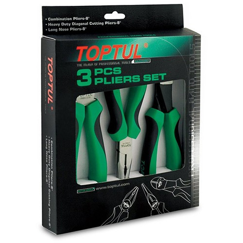 Набор пассатижей 3ед.  TOPTUL GAAE0307