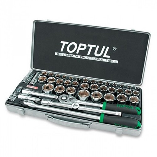 Набор инструмента  1/2"  (дюйм+метр.) 43ед.  TOPTUL GCAD4303