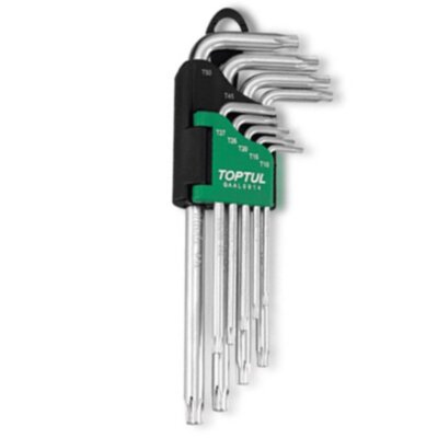 Набор Г-обр. ключей TORX T10-T50  9ед. длинных  TOPTUL GAAL0914 для СТО и автосервиса, цена, купить, Киев