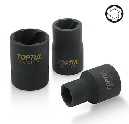 Головка для поврежденных гаек 1/2" 21мм BAAK1621 TOPTUL