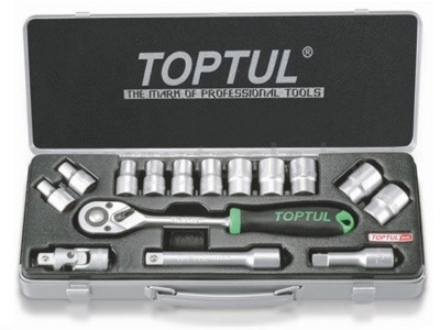 Набор инструмента  1/2"  15ед. (6-гр.)  TOPTUL GCAD1502