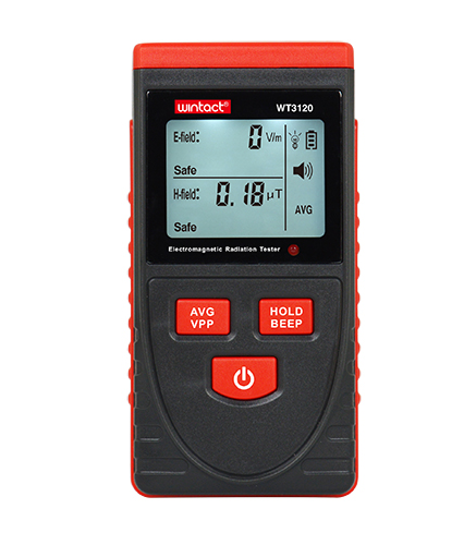 Тестер электромагнитного излучения (1-1999В/м, 0.01-99,99μt) WT3120 WINTACT
