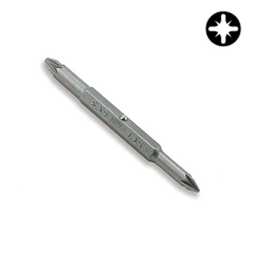 Насадка 1/4" двухсторонняя PZ1xPZ2  L75мм  TOPTUL FKBA0102