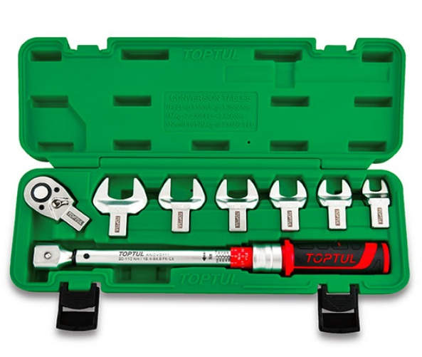 Haбop динaмoмeтpичecкий 1/2" 8eд. 20-110Hм GAAI0802 TOPTUL