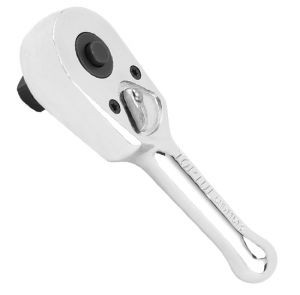 Трещотка 3/8" 45 зубцов укороченная (мет. ручка)  TOPTUL CHDI1211