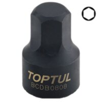 Головка HEX 3мм 1/4" (цельная)  TOPTUL BCDB0803