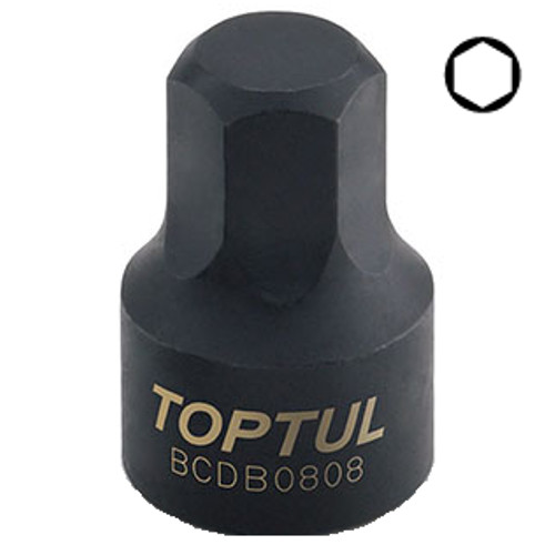 Головка HEX 3мм 1/4" (цельная)  TOPTUL BCDB0803