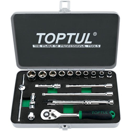 Набор инструмента  1/4"  18ед. дюймового 3/16"-9/16"  TOPTUL GCAD1811
