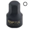 Головка HEX 7мм 1/4" (цельная)  TOPTUL BCDB0807