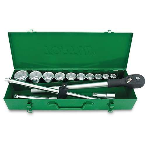 Набор инструмента  3/4" 14ед. (6-гр.)   metal case  TOPTUL GCAD1405