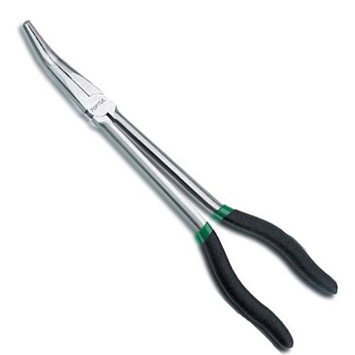 Плоскогубцы с удлиненными губками  L280mm загнутые (угол 45°)  TOPTUL DFAH1211