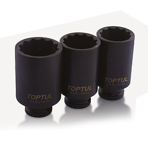 Головка торцевая ударная длинная 1/2"  36мм 12-гр.  TOPTUL KABJ1636