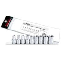 Набор головок TORX 1/2" E10-E24 9ед.(звезда Давида)  TOPTUL  GAAG0901