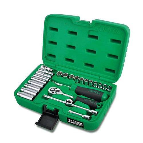 Набор инструмента  1/4"  25ед.  TOPTUL GCAI2501