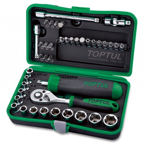 Набор инструмента  1/4"  41ед.  TOPTUL GADW4101