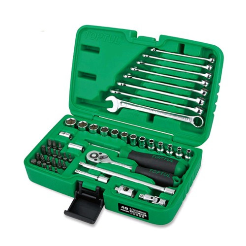 Набор инструмента  1/4" + ключи  49ед.  TOPTUL GCAI4901