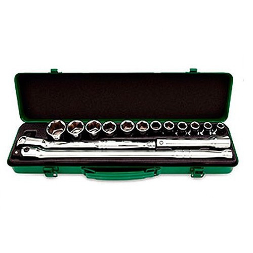 Набор инструмента дюймового 1/2"  15ед.  TOPTUL GCAD1512