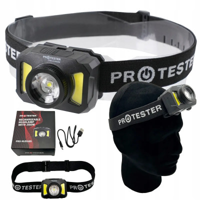 Фонарик налобный светодиодный (LED) с зумом PROTESTER PRO-HL0550S для СТО и автосервиса, цена, купить, Киев