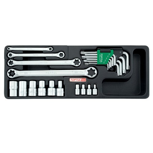 Набор инструмента TORX  23ед. (в ложементе, тип А)  TOPTUL GAAT2302