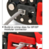 Клещи для обжимки (RJ11/RJ12/RJ45) и снятия изоляции трещоточные DKAC2420 TOPTUL