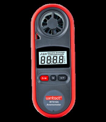 Анемометр цифровий 0,7-30 м/с, -10-45 °C WINTACT WT816A для СТО та автосервісу, ціна, купити, Київ