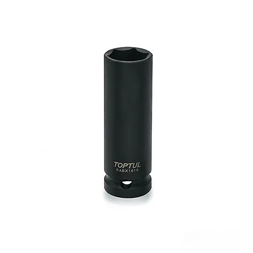 Головка ударная длинная тонкостенная 1/2" для шиномонтажа 19мм TOPTUL KABX1619 Головка ударная длинная тонкостенная 1/2" для шиномонтажа 19мм TOPTUL KABX1619