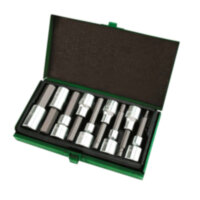 Набор бит впрессованных в головку 1/2" Н4-Н17 80mm  TOPTUL GAAD0905