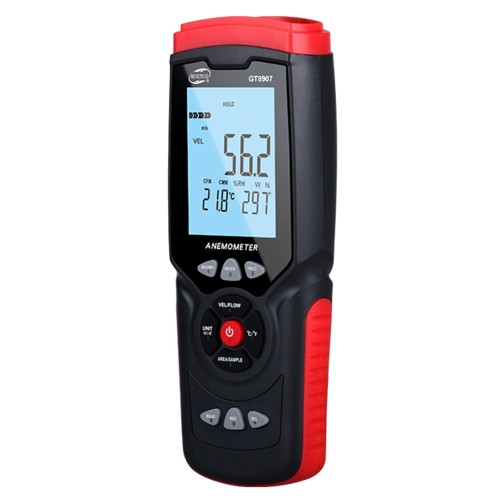 Анемометр USB, 0,3-45м/с, 0-45°C, 10-90%  BENETECH GT8907