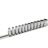 Набор головок 12-гр. 1/4" 12ед. 4~13мм (на планке) GAAQ0801U-12 TOPTUL