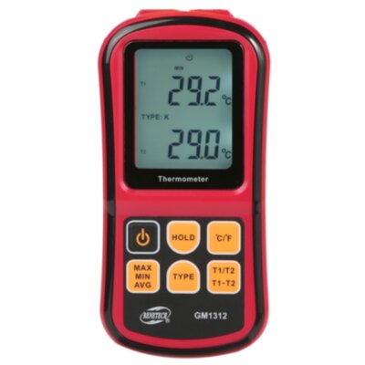 Термометр цифровий двоканальний -250-1767 °C BENETECH GM1312 для СТО та автосервісу, ціна, купити, Київ