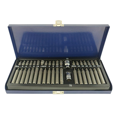Набор бит 10мм HEX,TORX,SPLINE 40ед. SDBS0040 STANDART