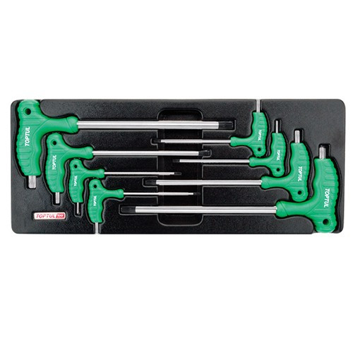 Набор ключей TORX с ручкой L-обр. (в ложементе, тип В)  TOPTUL GAAT0804