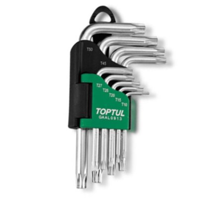 Набор ключей TORX Г-обр. TOPTUL T10-T50 9ед. GAAL0913 для СТО та автосервісу, ціна, купити, Київ
