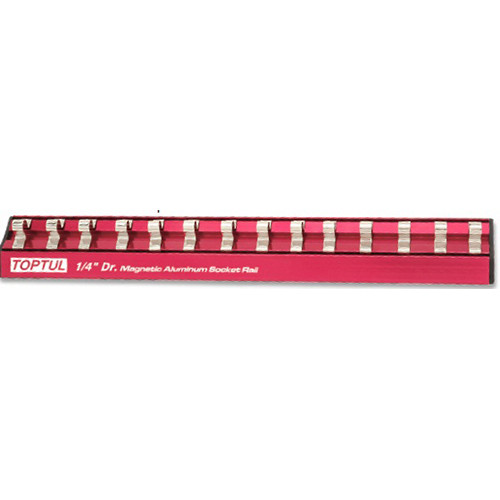 Держатель для головок (планка магнитная) 1/4"*240*14PCS  TOPTUL PBKB2R2414