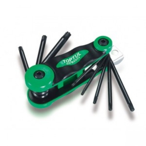 Набор складной ключей TORX: T9-T40 (материал CRV-6150)  TOPTUL AIFB0801